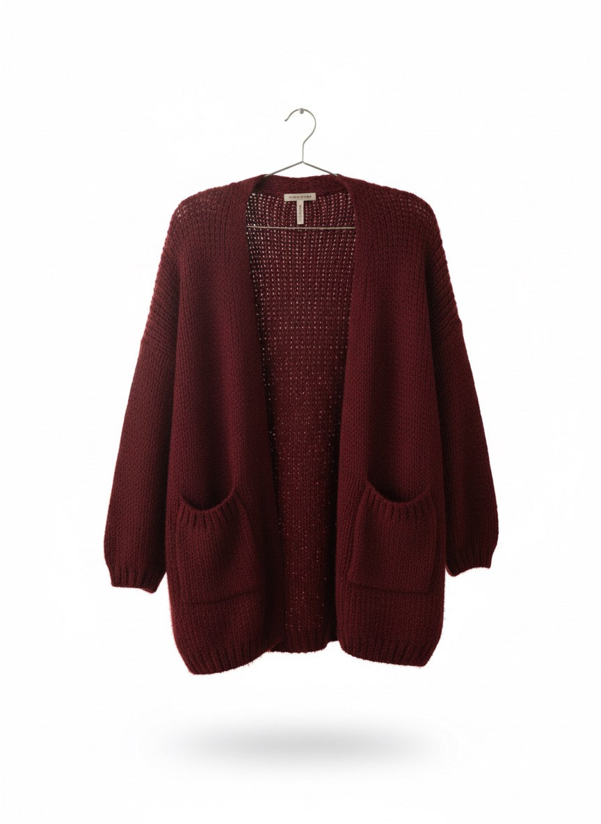 Cárdigan de punto grueso
