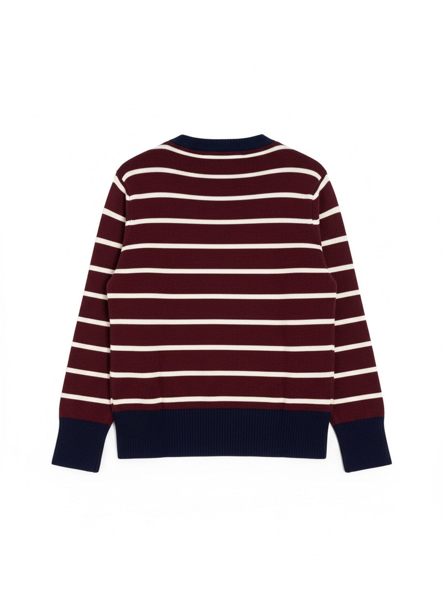 Jersey rayas bajo azul