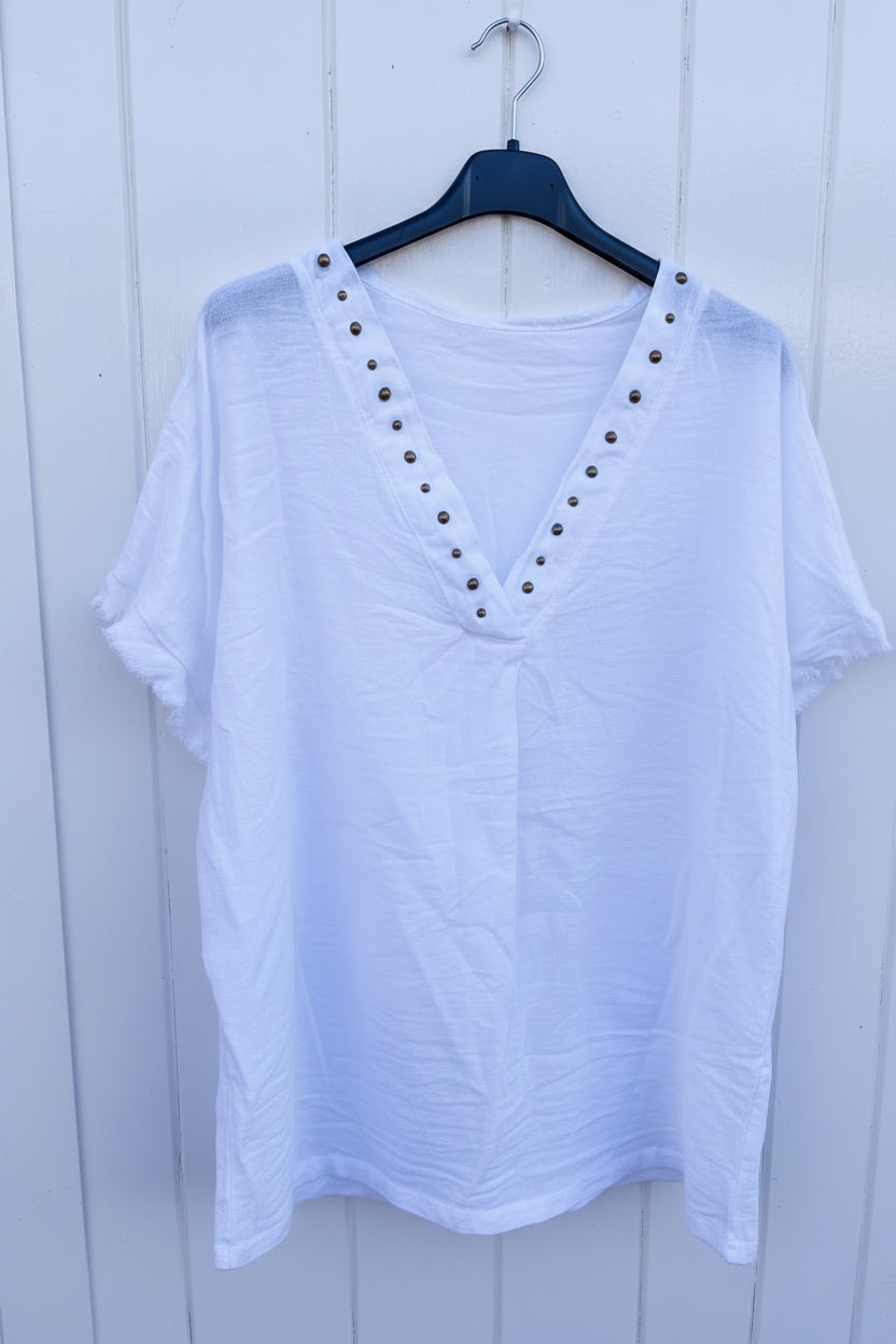 Blusa | Tachuelas Deshilachada