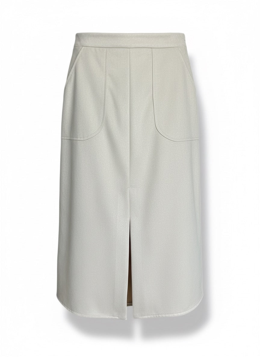 Falda midi ante