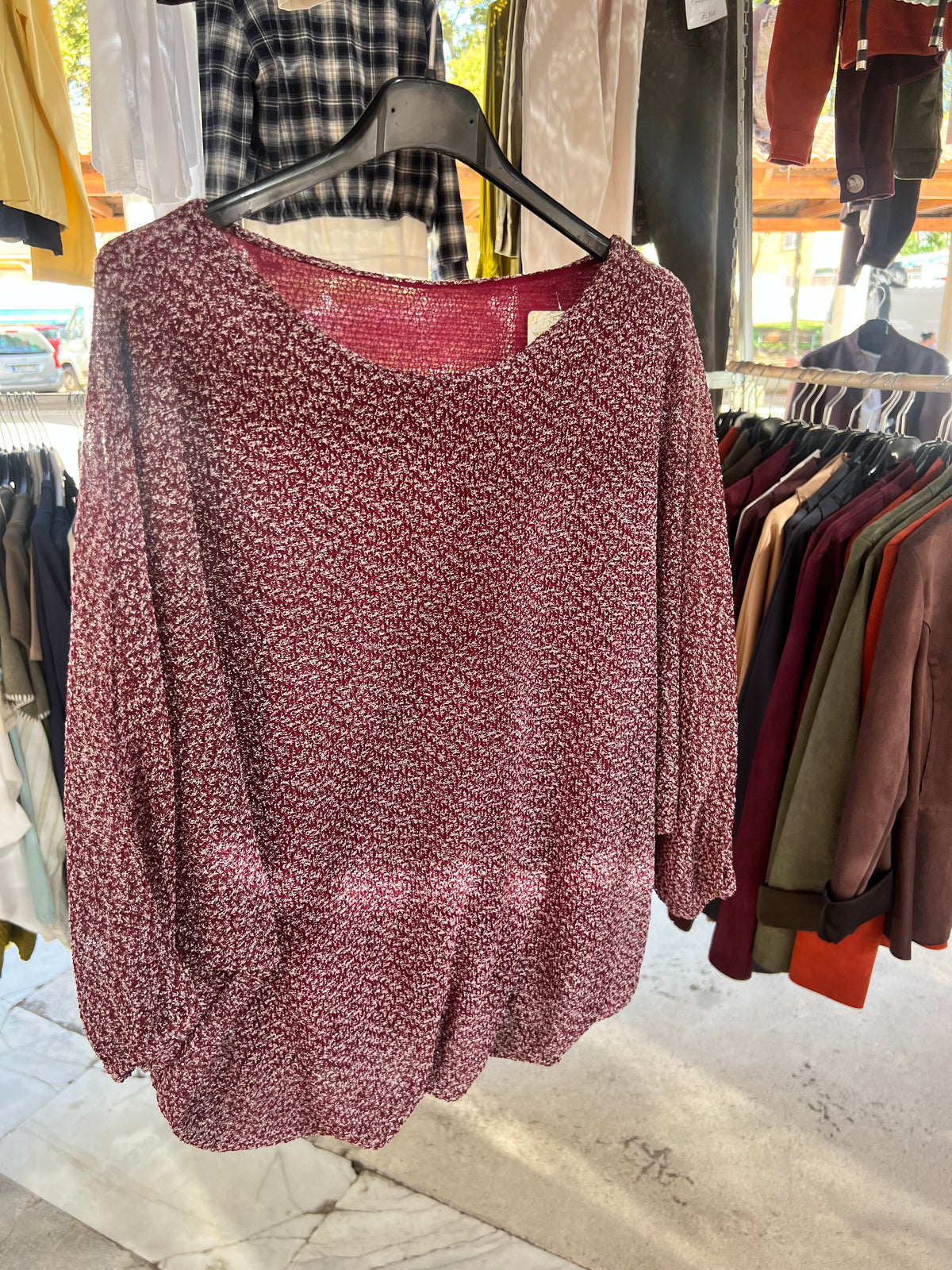 Jersey Punto | Jaspeado Manga Murciélago