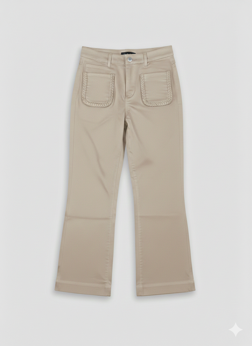 Pantalón bolsillos trenzados
