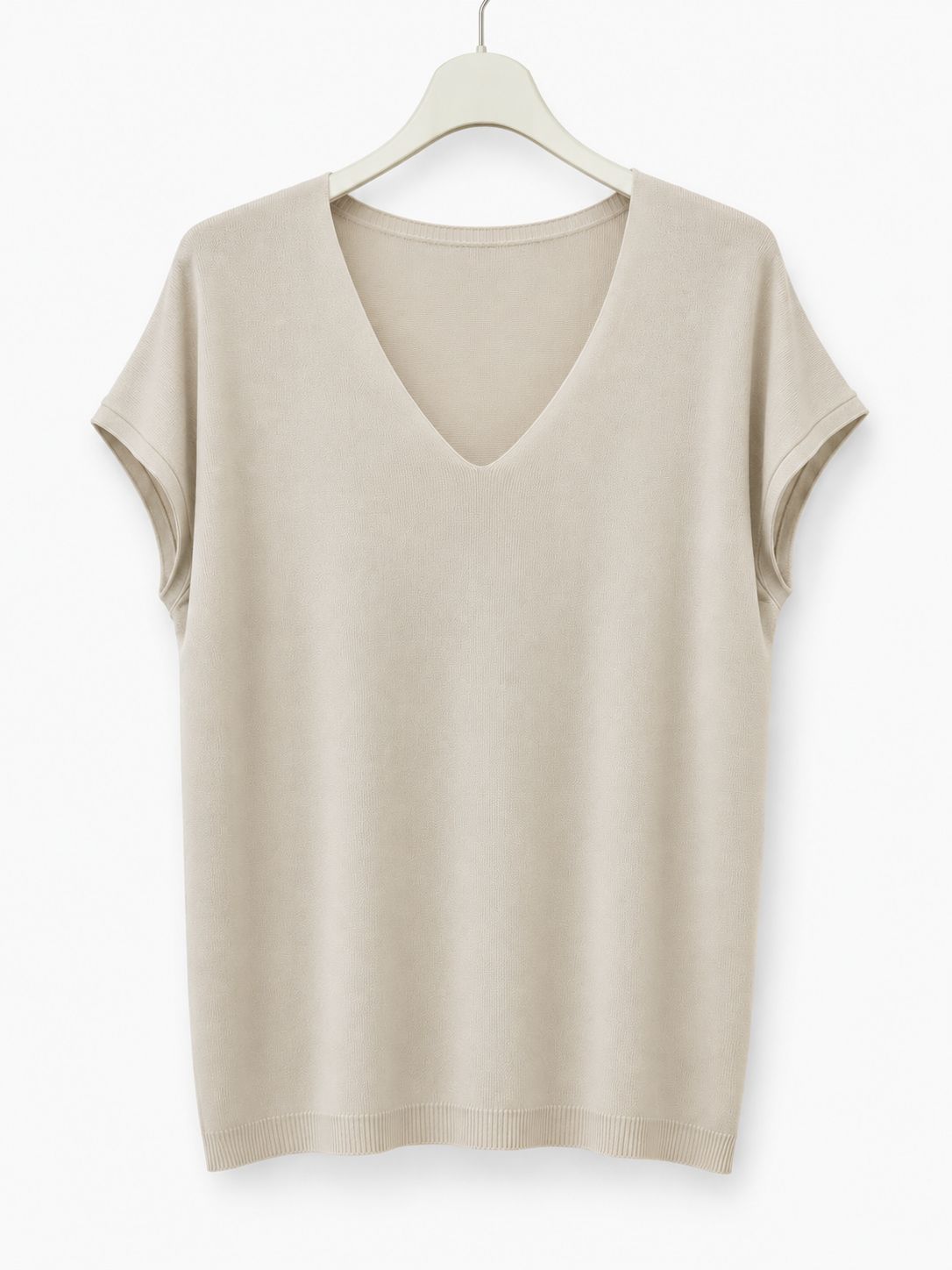 JERSEY PUNTO FINO | CUELLO EN PICO