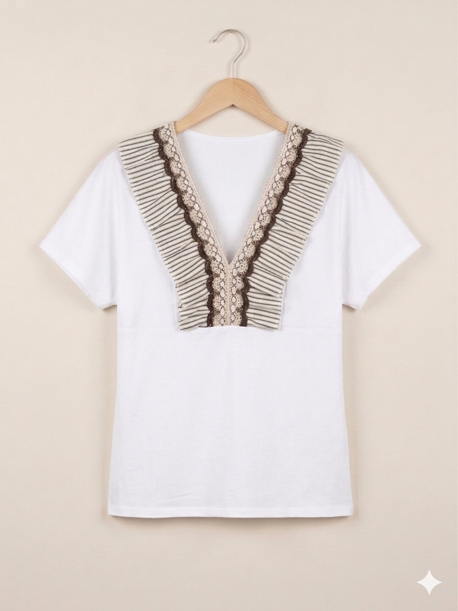 Camiseta Manga Corta Boho Chic