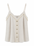 Top de Tirantes | Detalle de Botones y Ribete