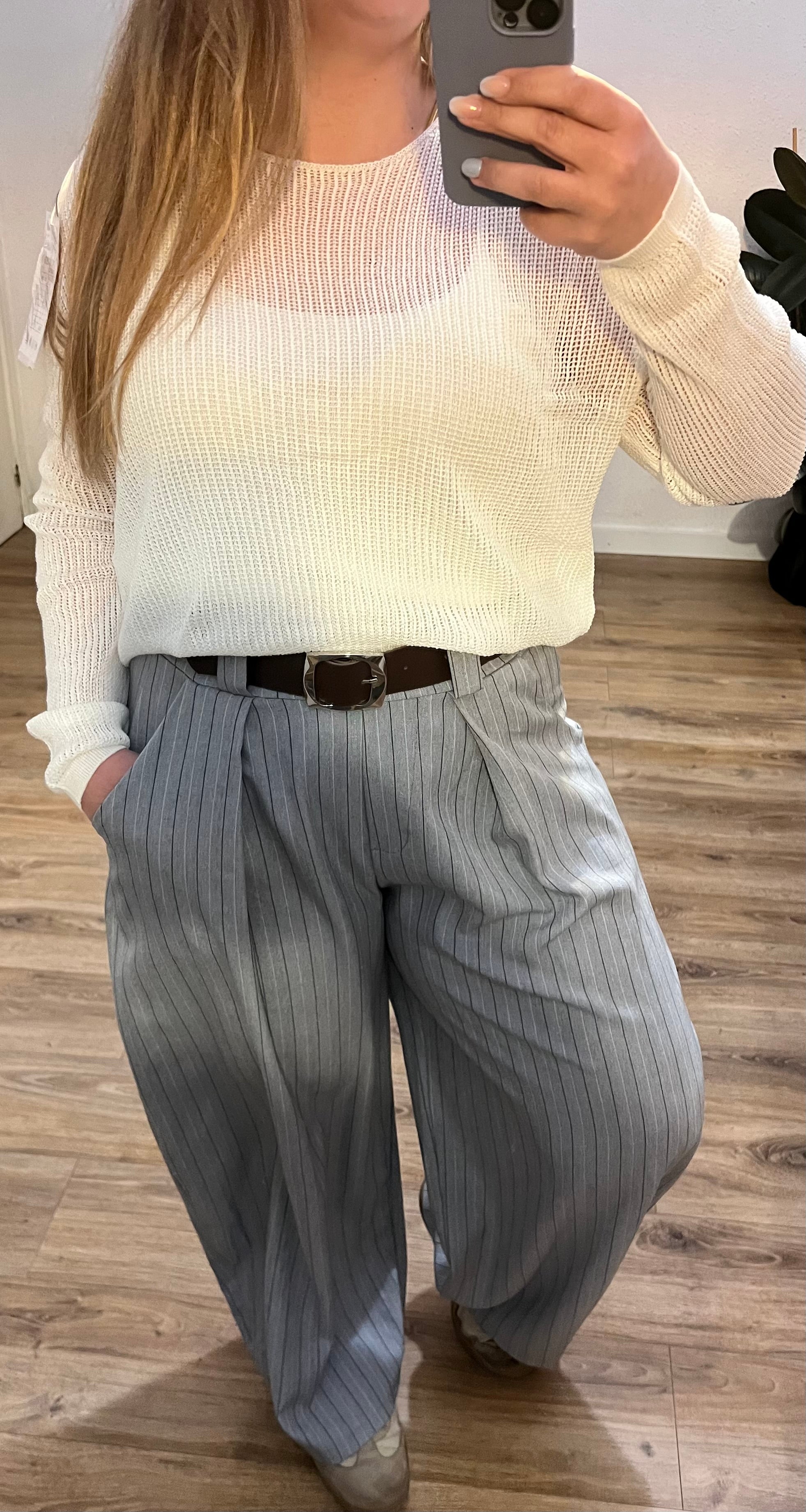 Pantalón fluido raya diplomática