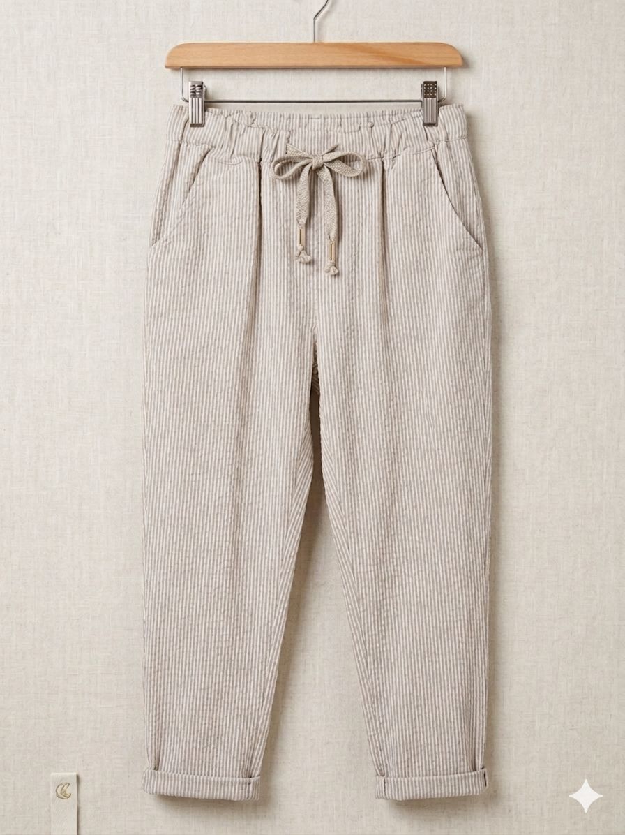 Pantalón Jogger de Rayas Finas