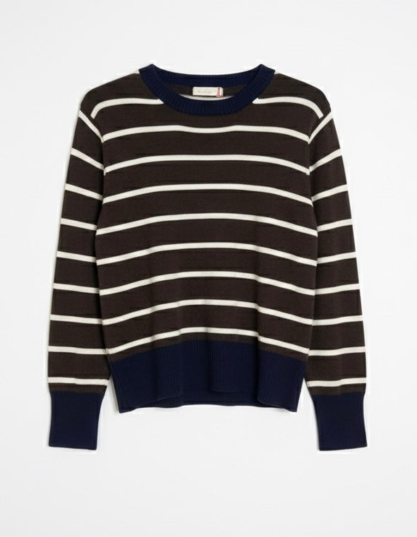 Jersey rayas bajo azul