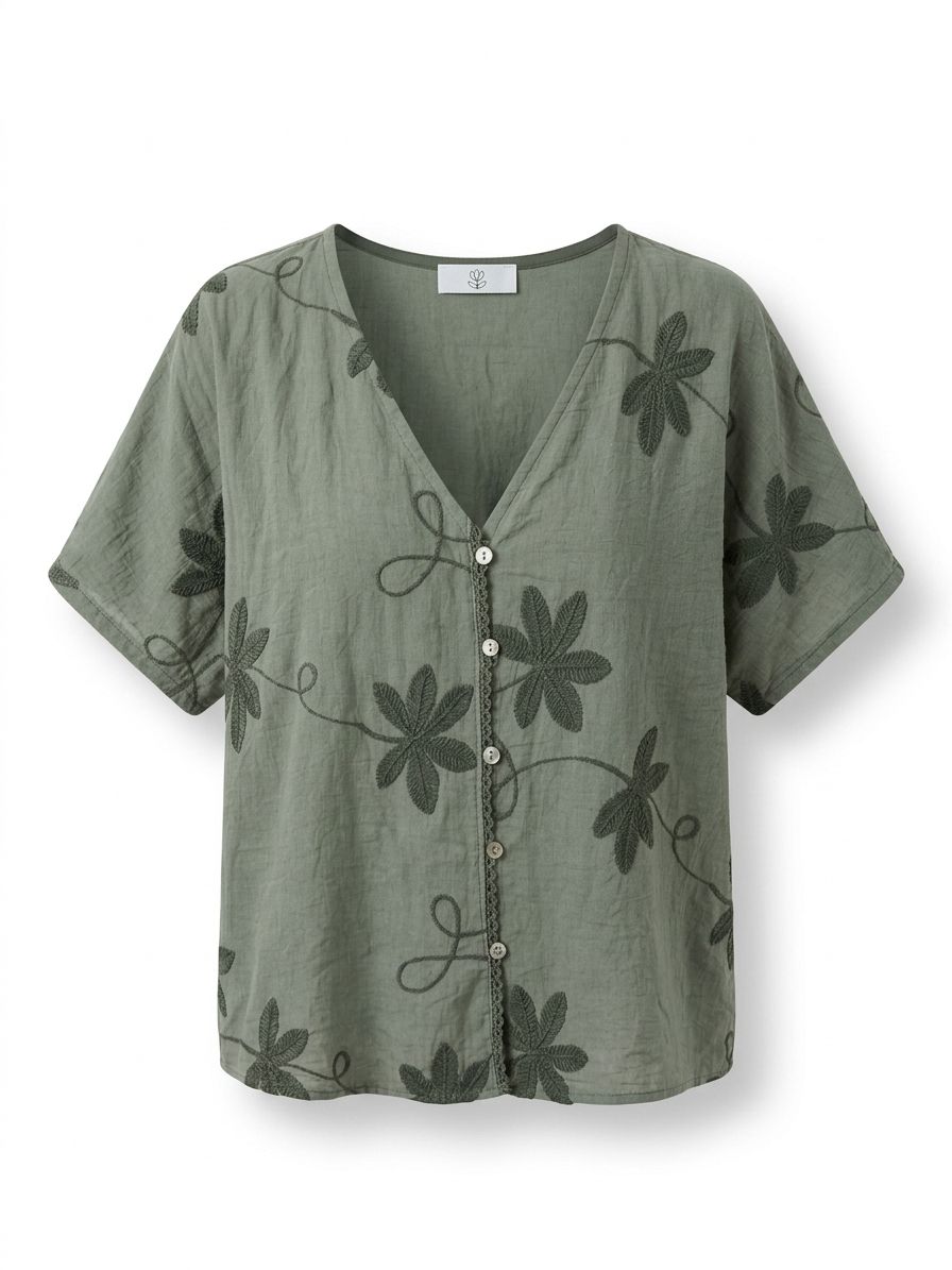 Blusa Bordada | Detalle Floral