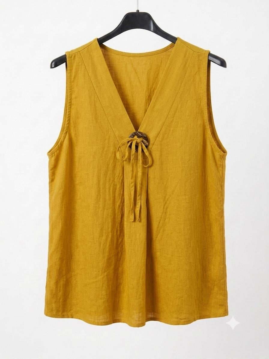 Blusa Fluida | Botón coco en viscosa