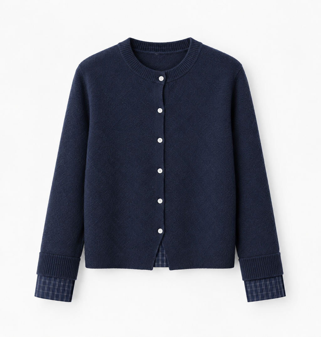Chaqueta de Punto | Efecto 2 en 1
