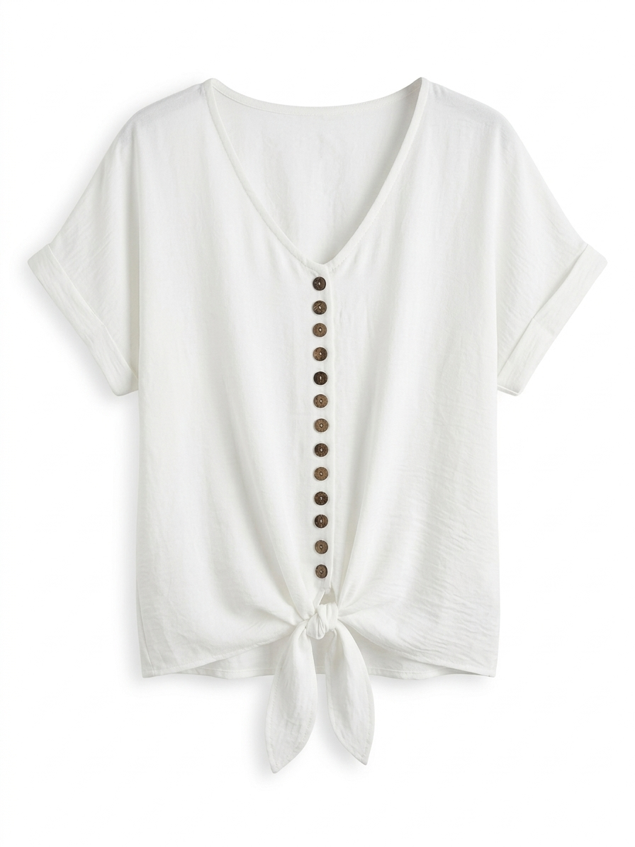 Blusa Aria botones coco