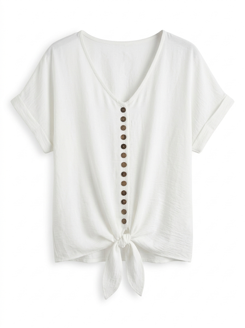 Blusa Aria botones coco