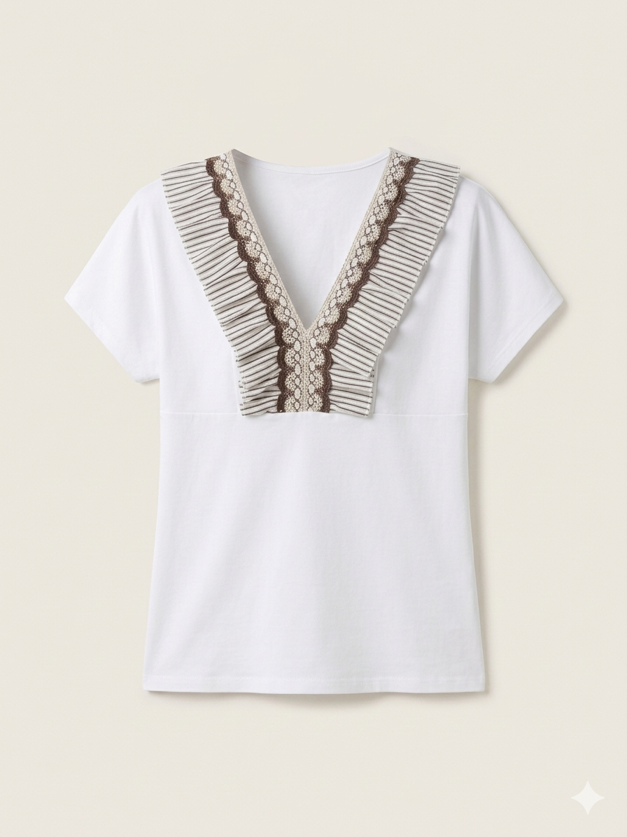 Camiseta Manga Corta Boho Chic