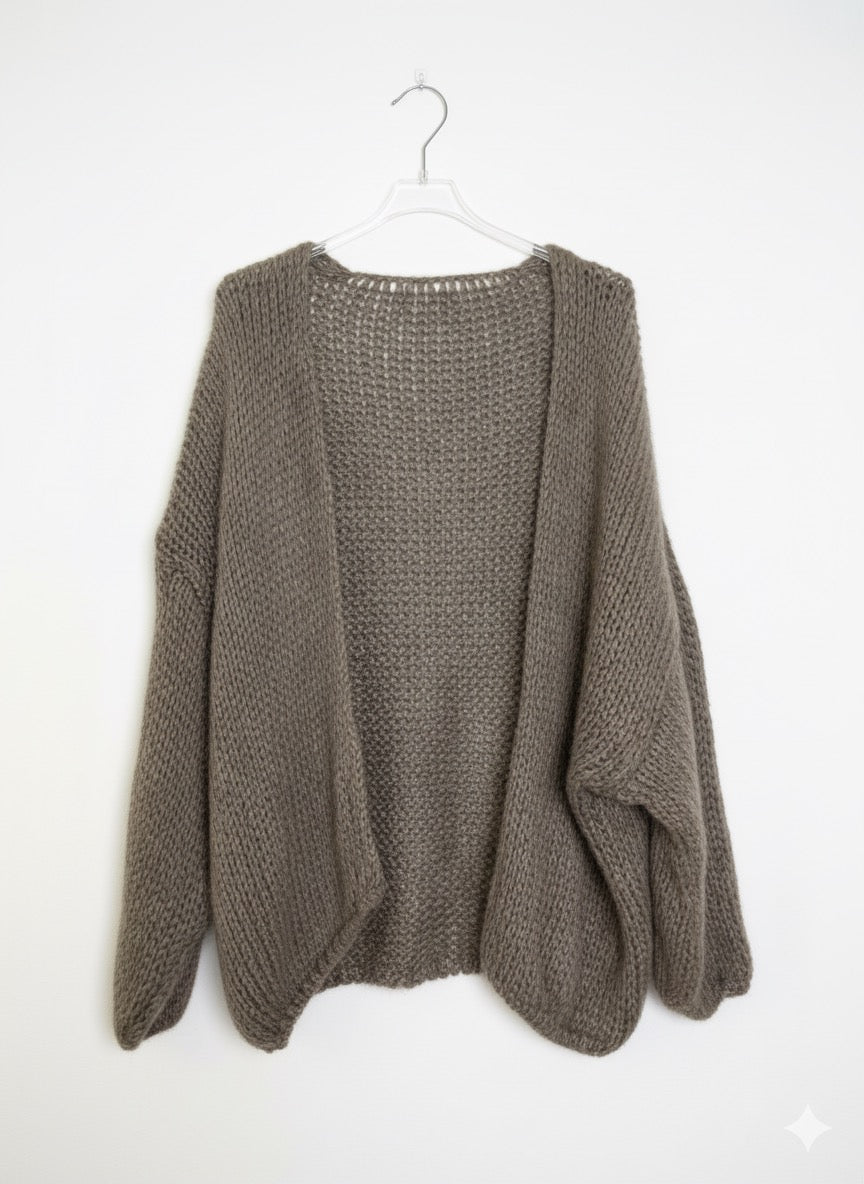 Cárdigan de punto grueso