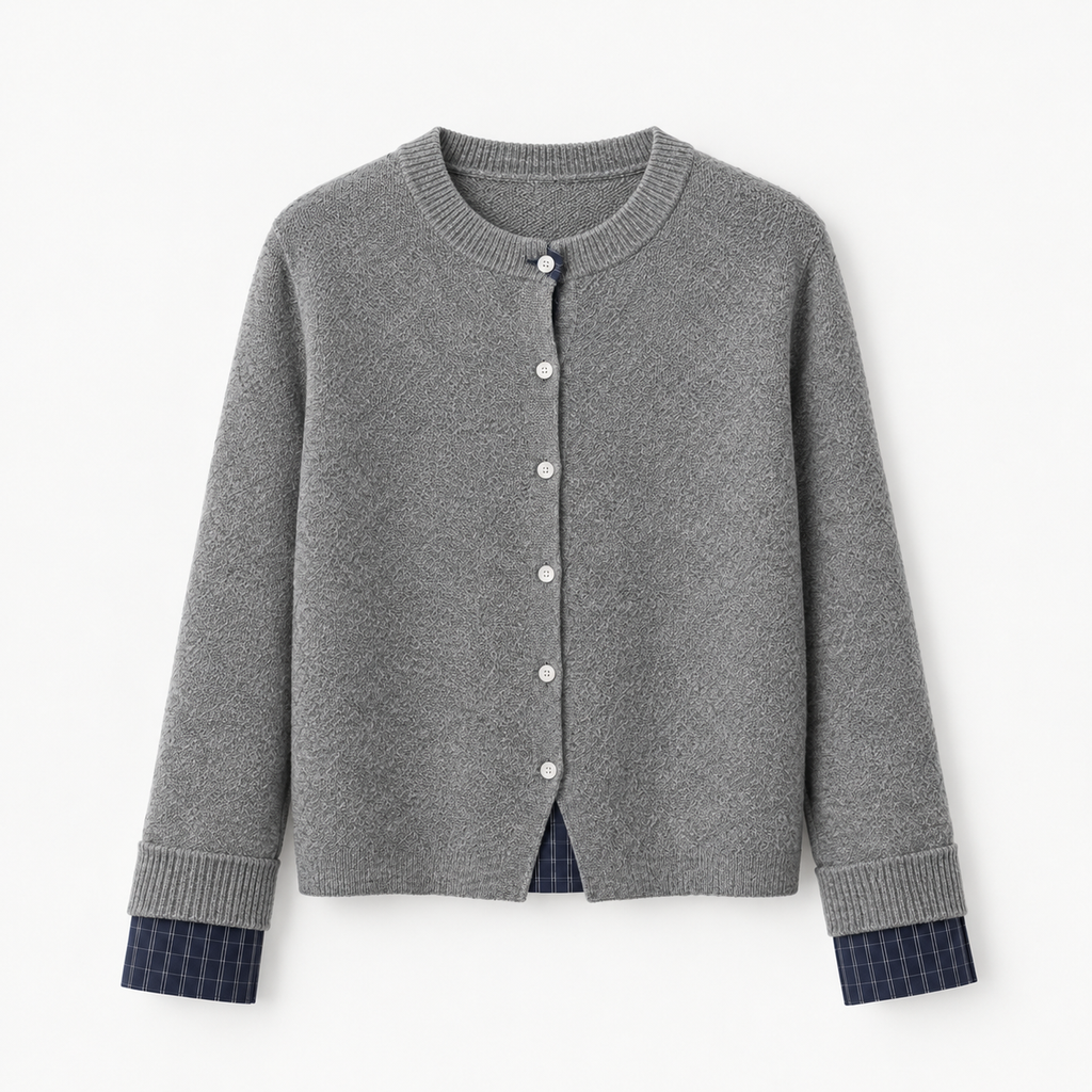 Chaqueta de Punto | Efecto 2 en 1