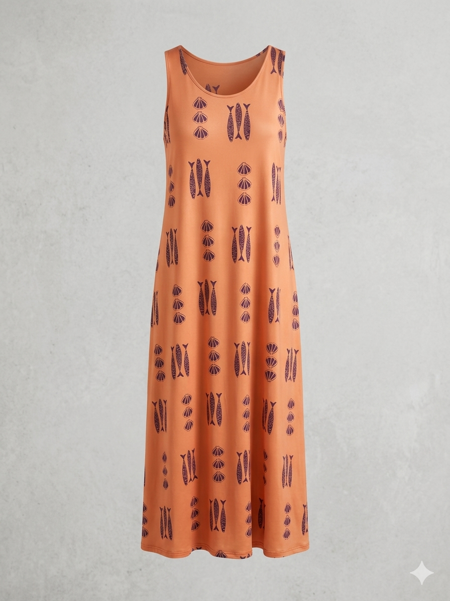 Vestido Largo | Punto frío peces