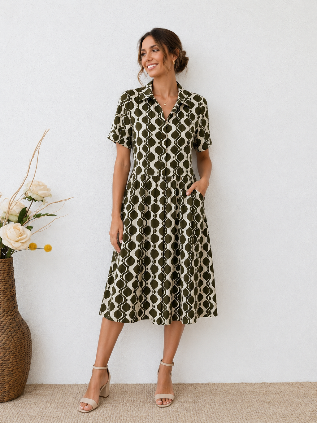 Vestido Midi | Geométrico
