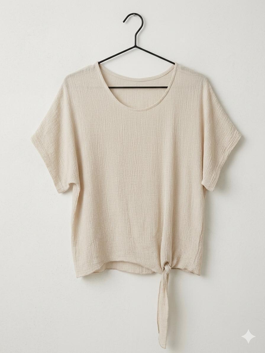 Blusa Rústica | Lazo Lateral