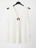 Blusa Fluida | Botón coco en viscosa