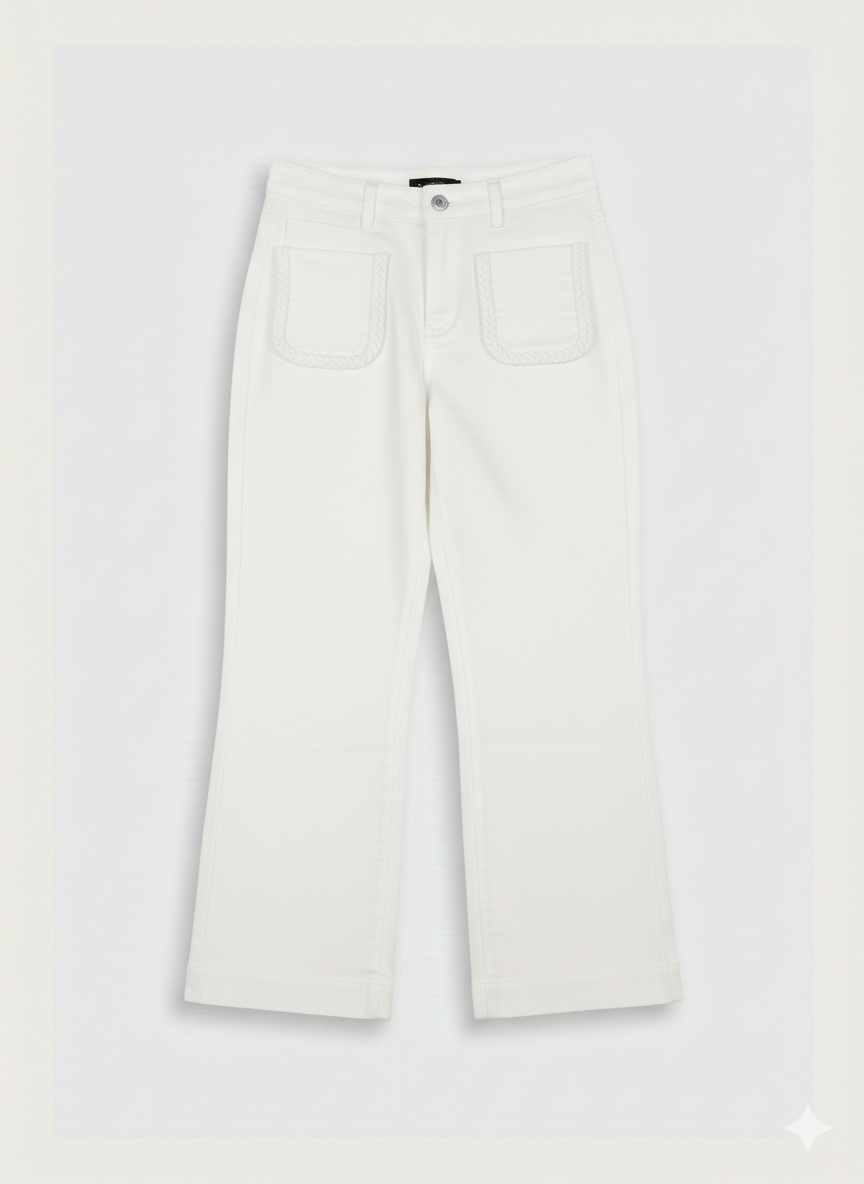 Pantalón bolsillos trenzados