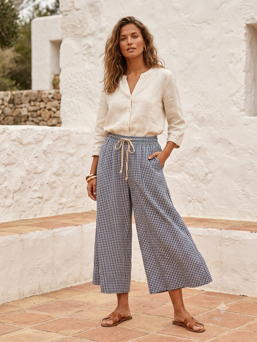 Falda - Pantalón | Cuadros Vichy