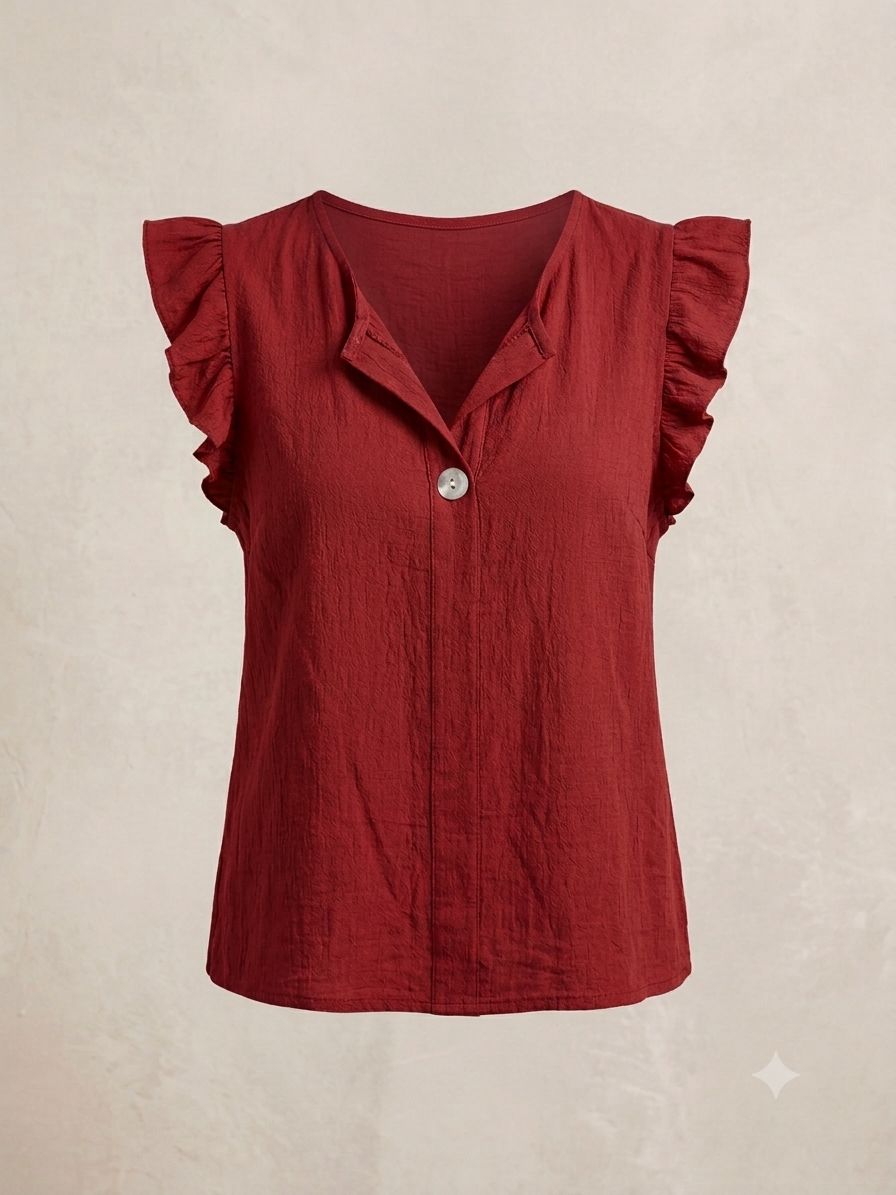 Blusa Curvy Chic con Volantes