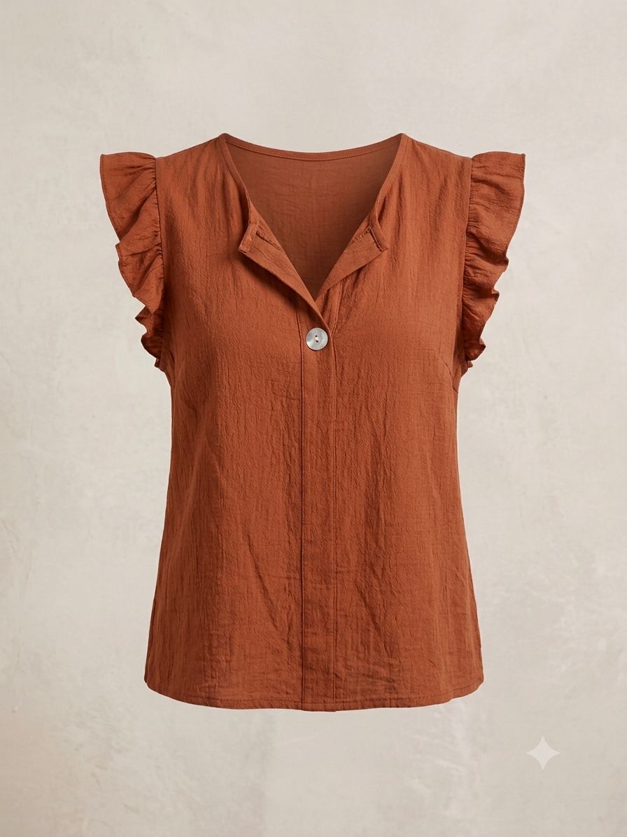 Blusa Curvy Chic con Volantes