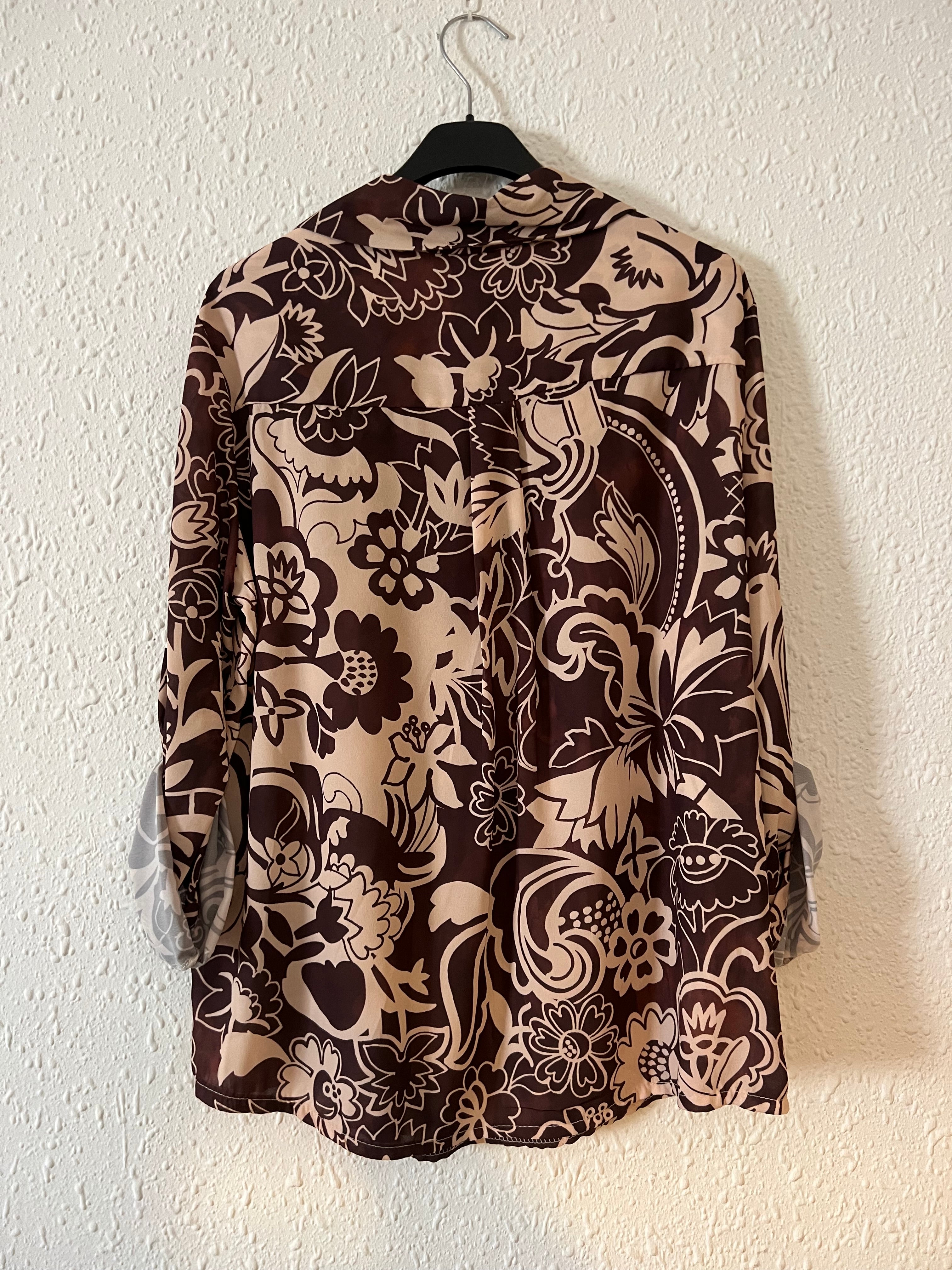 Blusa estampada talla grande