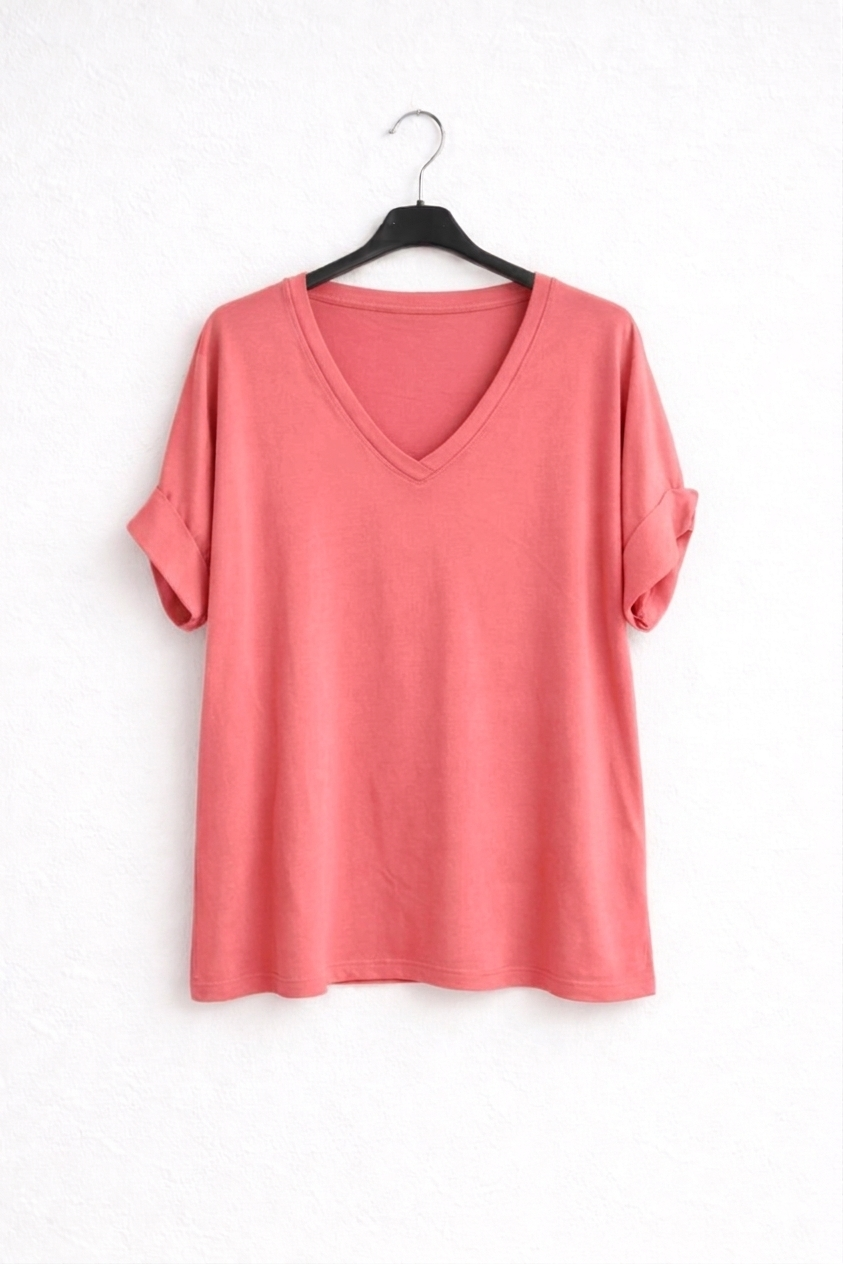 Camiseta manga corta talla grande