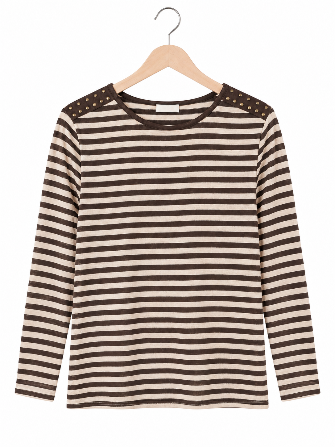 Camiseta de rayas | con detalle de tachuelas