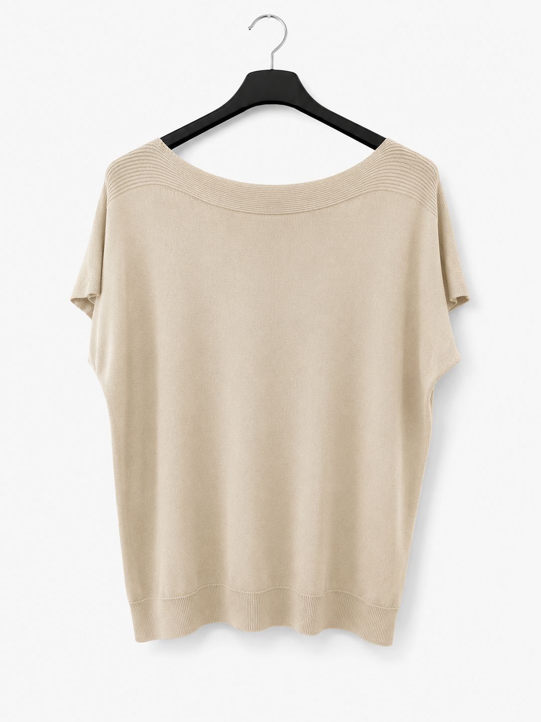 JERSEY PUNTO FINO | CUELLO BARCO