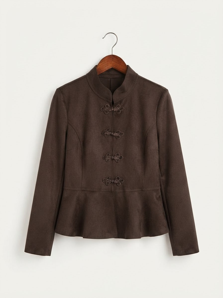 Chaqueta fina | Estilo Oriental con Bajo Peplum