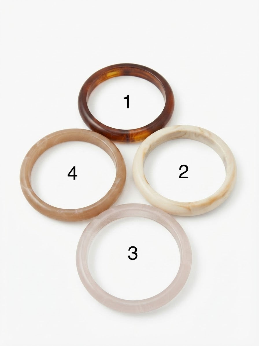 Pulsera | mediana de resina efecto carey