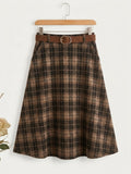 Falda Midi | Cuadros Tartán