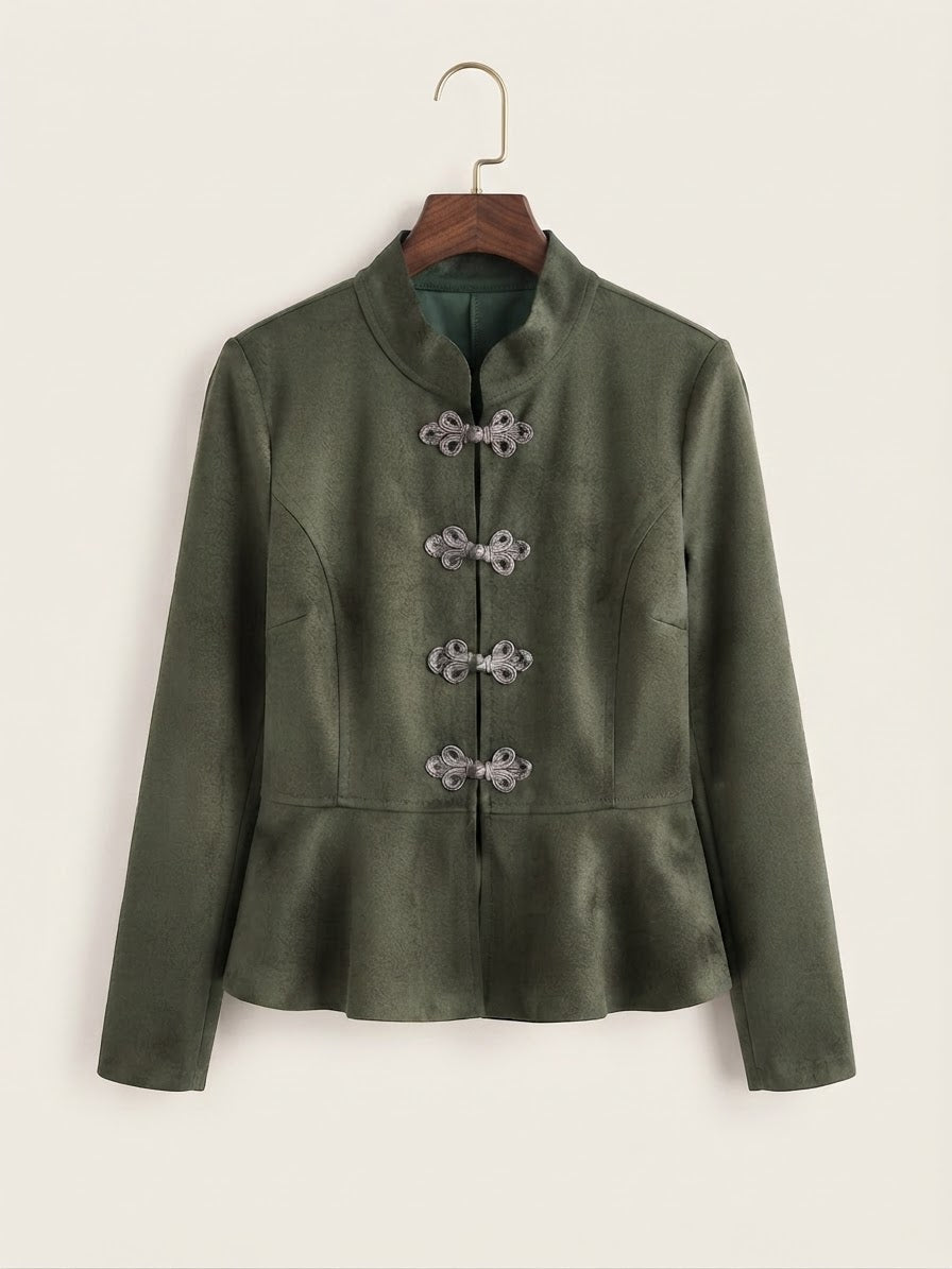 Chaqueta fina | Estilo Oriental con Bajo Peplum