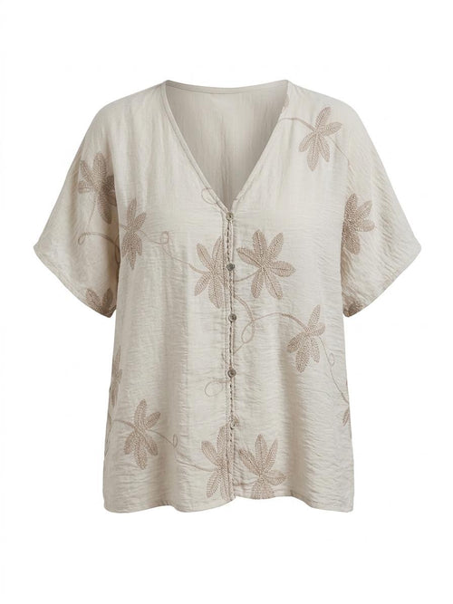 Blusa Bordada | Detalle Floral