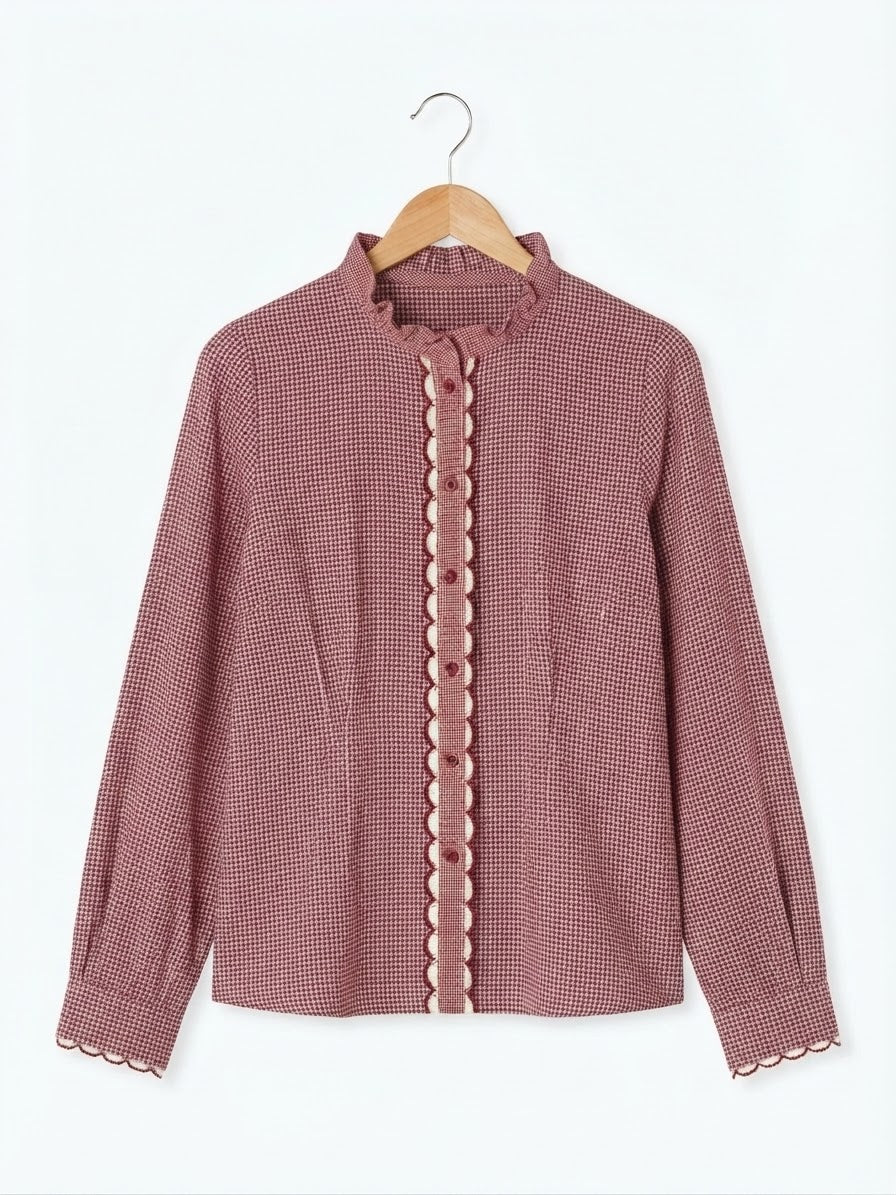CAMISA CUADROS | CON VOLANTES
