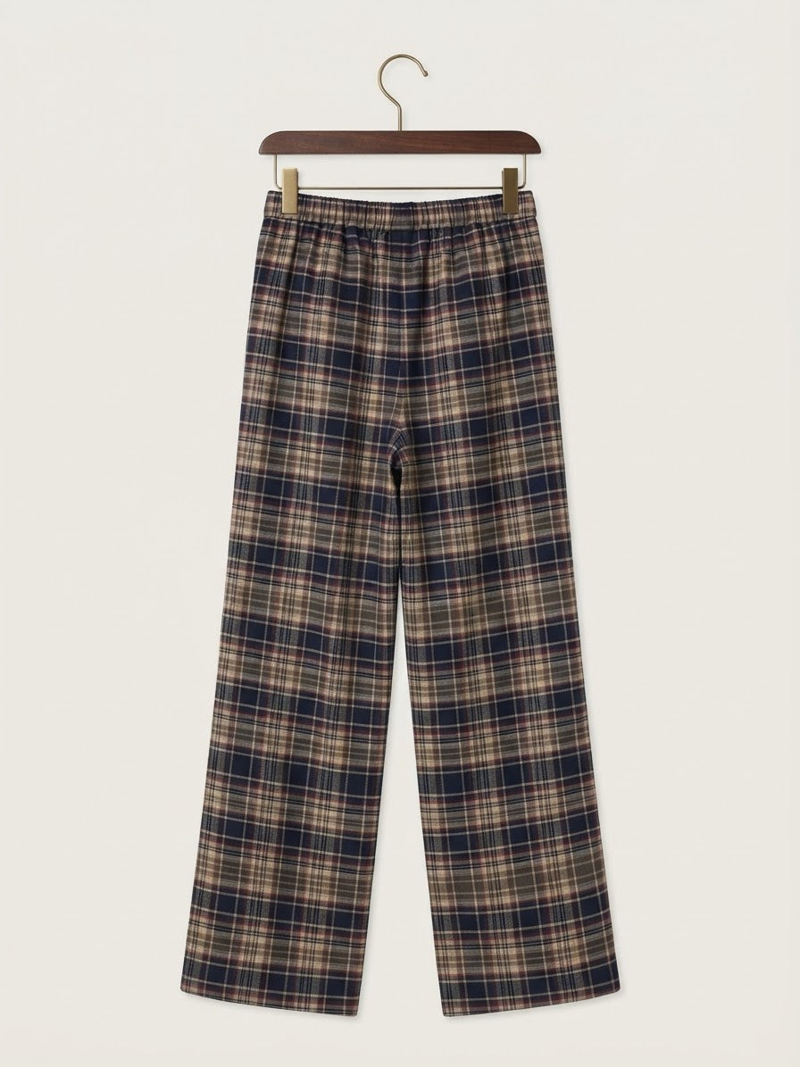 Pantalón de cuadros | pierna ancha