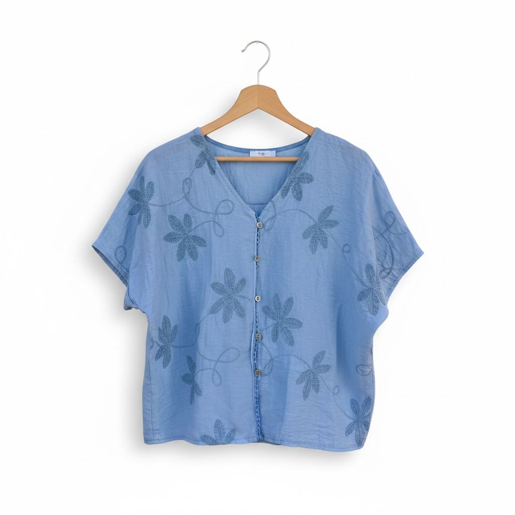 Blusa Bordada | Detalle Floral