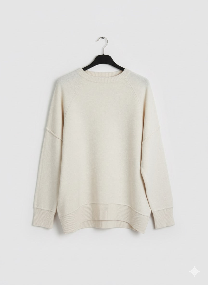 Jersey Oversize con Costuras Vistas - Talla Grande