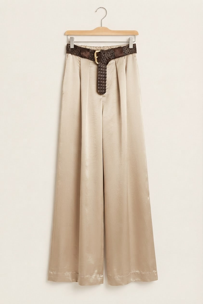 Pantalón Palazzo | Satinado