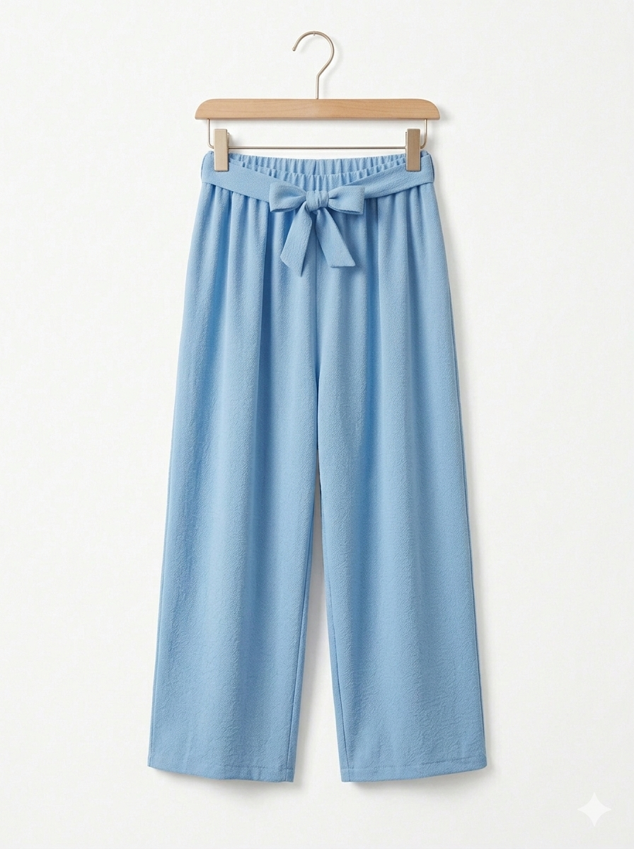 Pantalón Fluido Wide-Leg con Cintura Elástica