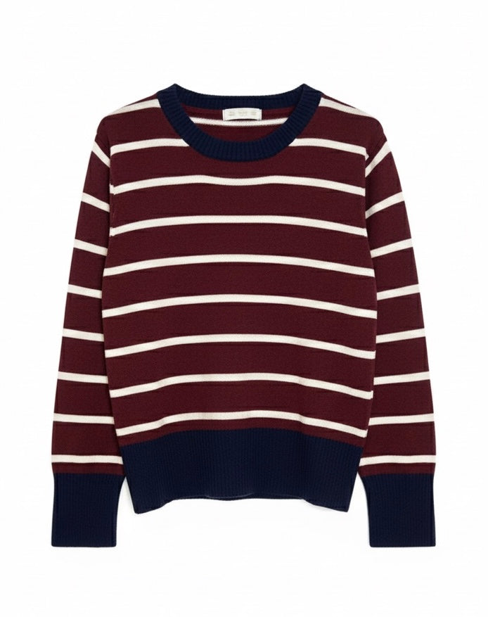 Jersey rayas bajo azul