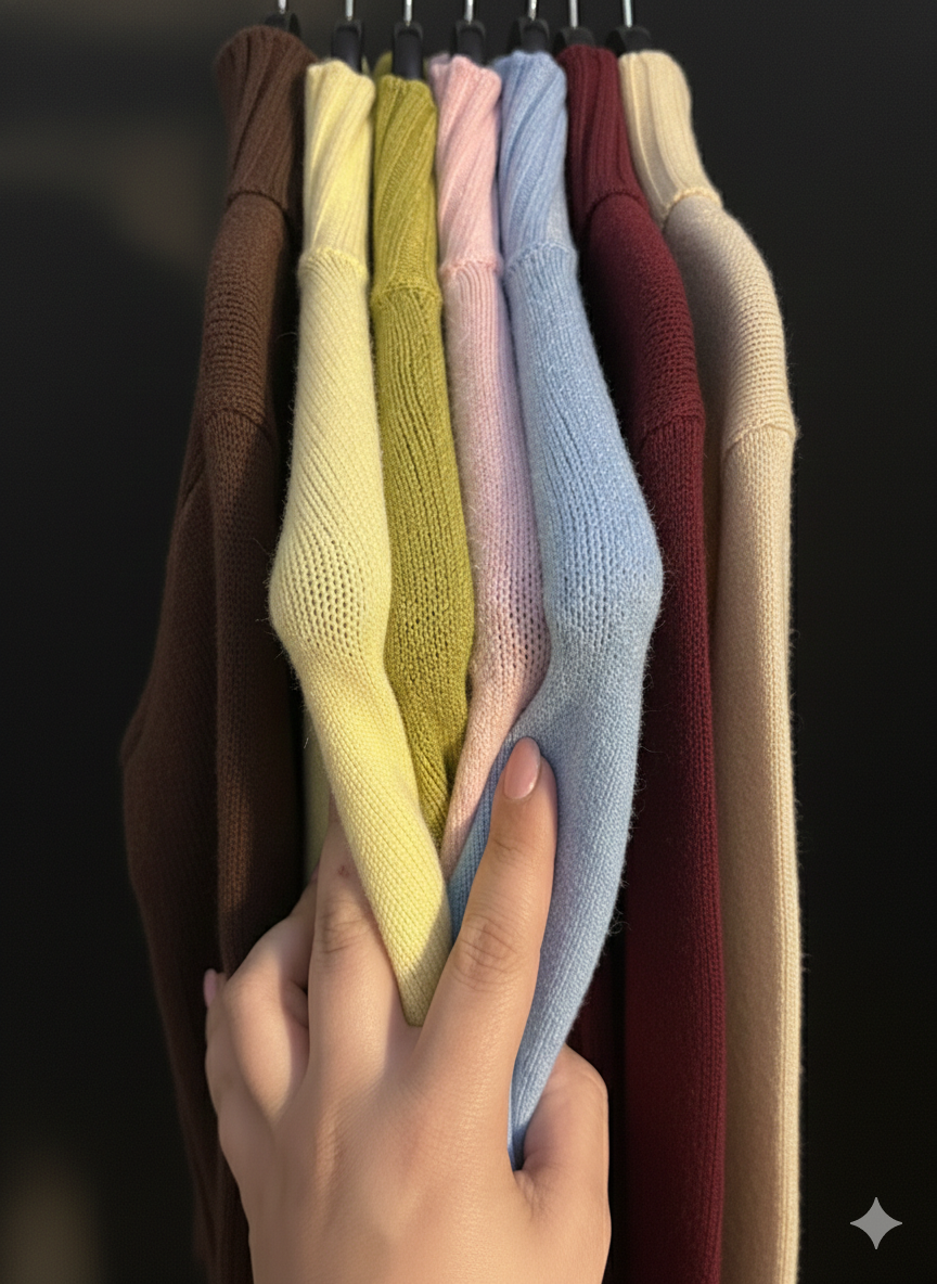 Jersey cuello cisne primavera