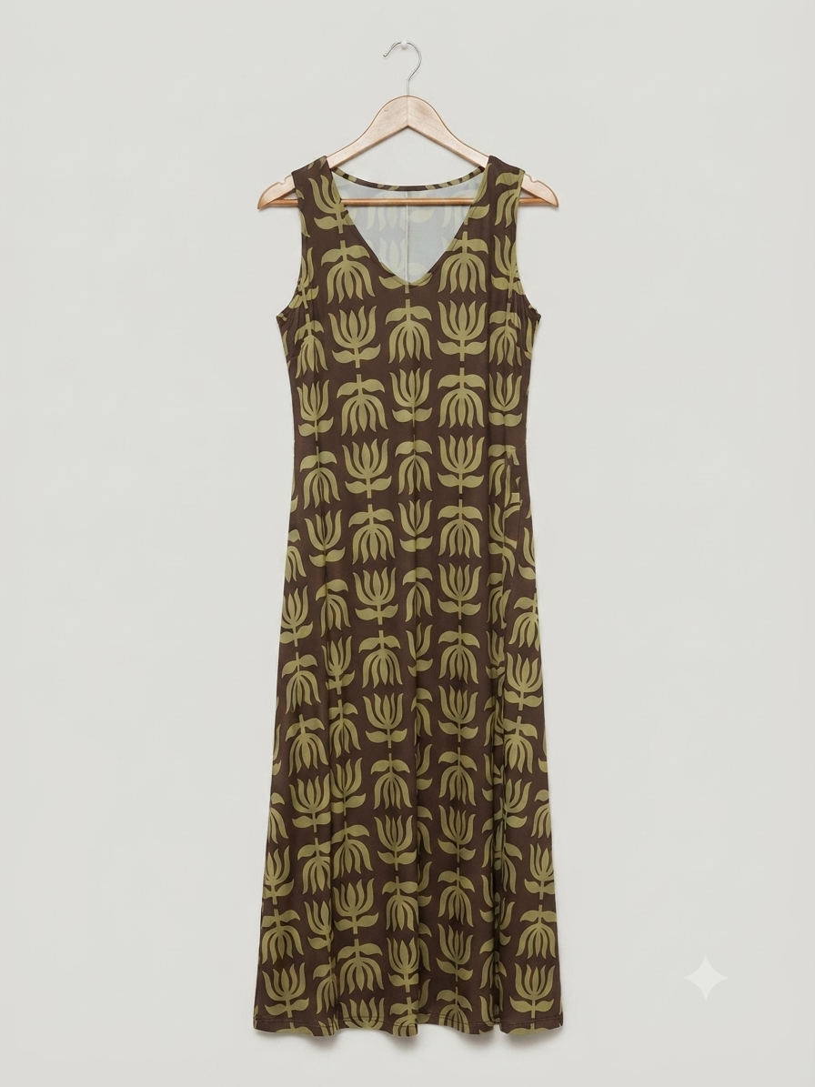 Vestido Largo | Punto Frío con Bolsillos
