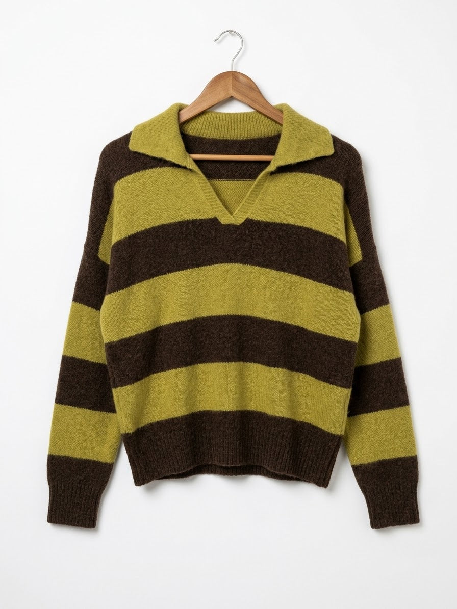 Jersey Polo| Oversize Rayas Horizontales
