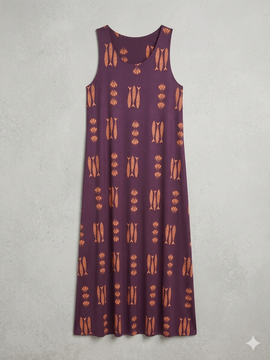Vestido Largo | Punto frío peces