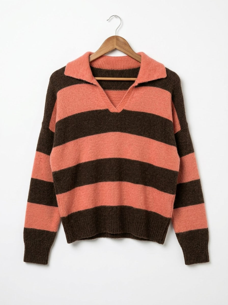 Jersey Polo| Oversize Rayas Horizontales