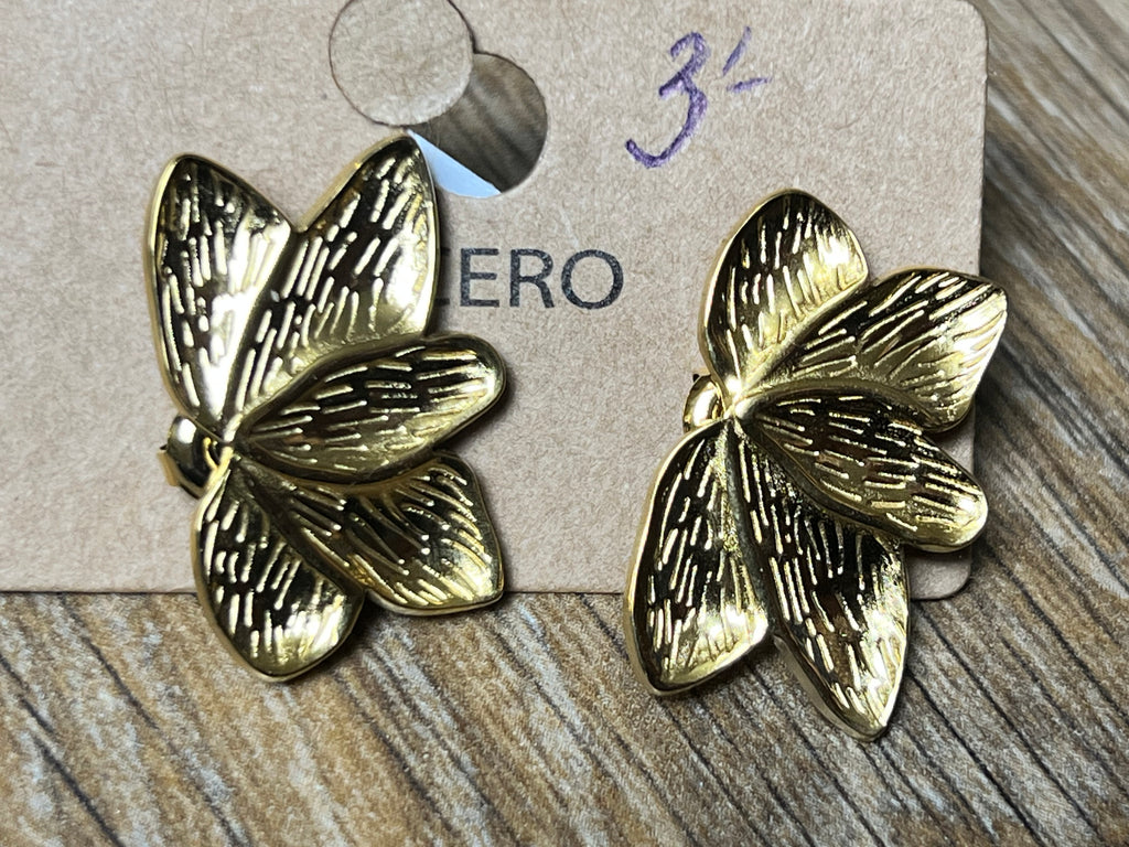 Pendientes | Pétalos Dorados